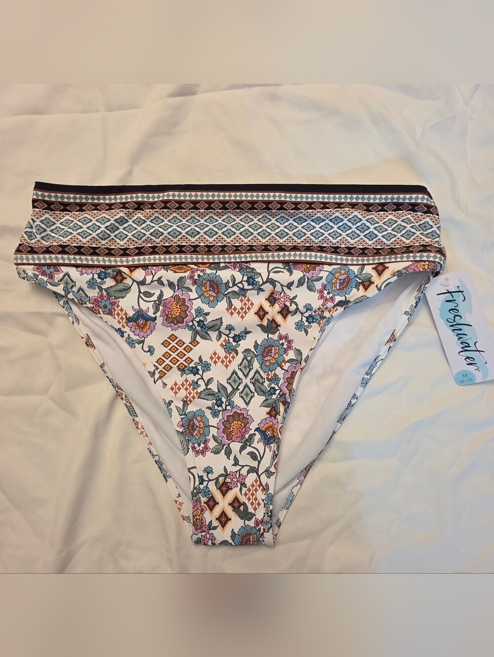 Freshwater Floral Boho Bikini Bottoms
